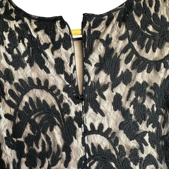 Adrianna Papell Women's Black Long Dress Wedding Guest Evening Gown size 4 - Picture 6 of 15